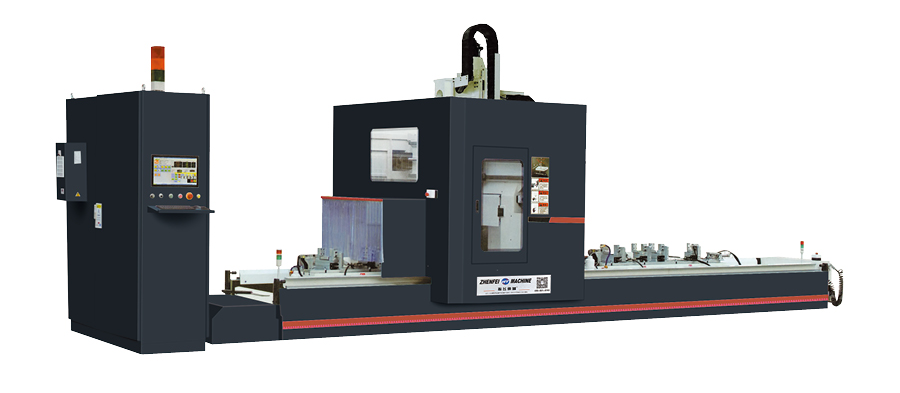 ZJW-CNC-500/550×4200 铝型材高效45°数控专切锯（外摆 测料高）